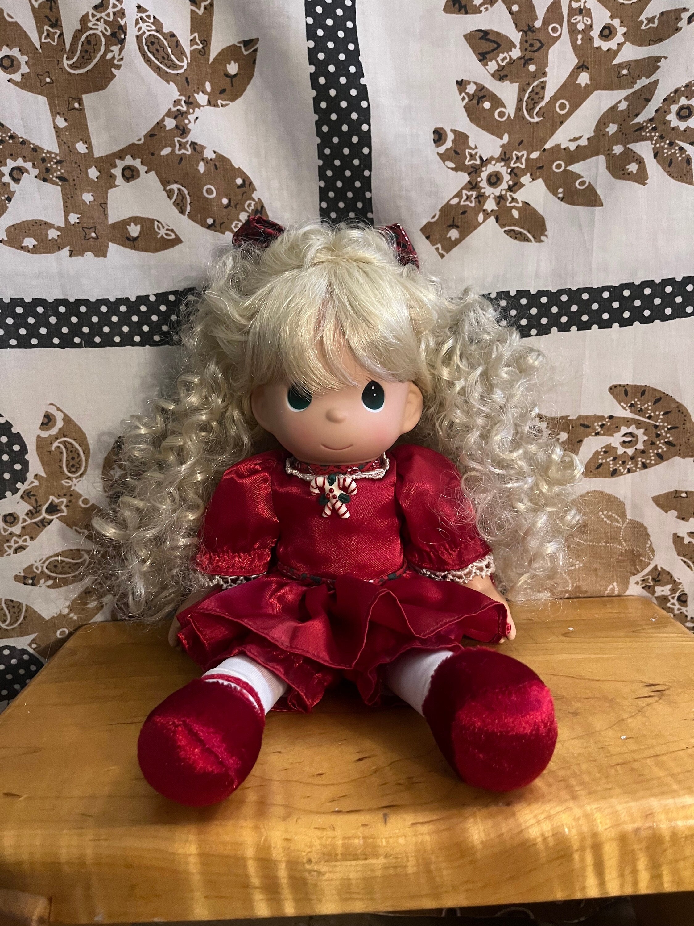 Blonde curly doll Etsy