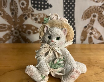 Cherished Teddies Figurine: Calico Kittens Friendship Scene, 1993