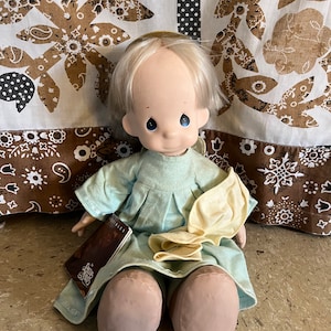 Vintage Christmas Angel Baby Dolls Precious Moments Doll Collection 16&quot; Angel Halo Prayer Doll Baby Doll RARE