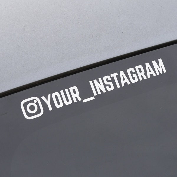 Instagram Namensaufkleber Vinyl 2x Pack