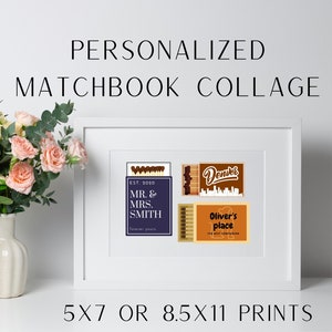 Custom Matchbook Collage Art Print