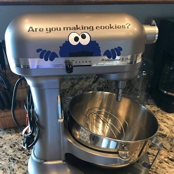 Decal for Kitchen Aid Stand Mixer - Cookie Monster