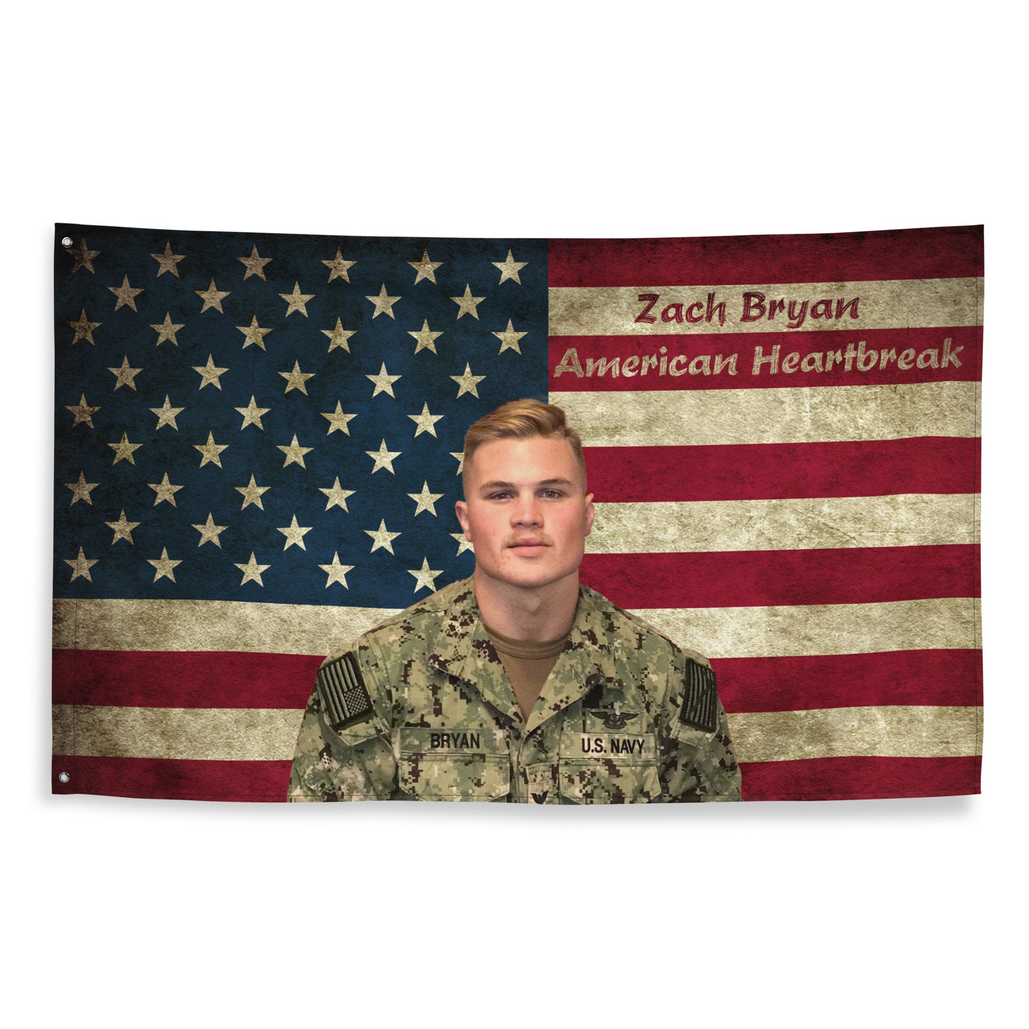 Discover Zach Bryan US Flag Tapestries