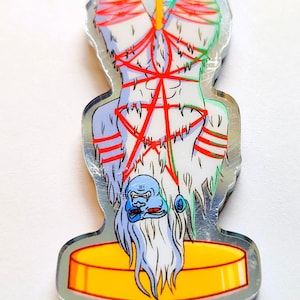 Yeti Cryptid Stripper Shibari Keychain