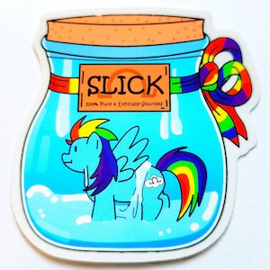 Adesivo transparente para jarra Omega Slick Pony
