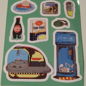 Fan-made Fallout Foods Sticker Sheet