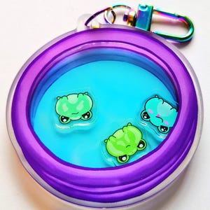 Froggy Schwimmbad Shaker Charme Schlüsselanhänger