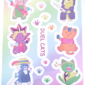 Duel Cats Sticker Sheet