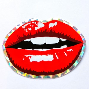 Luscious Lips Pop Art Sticker