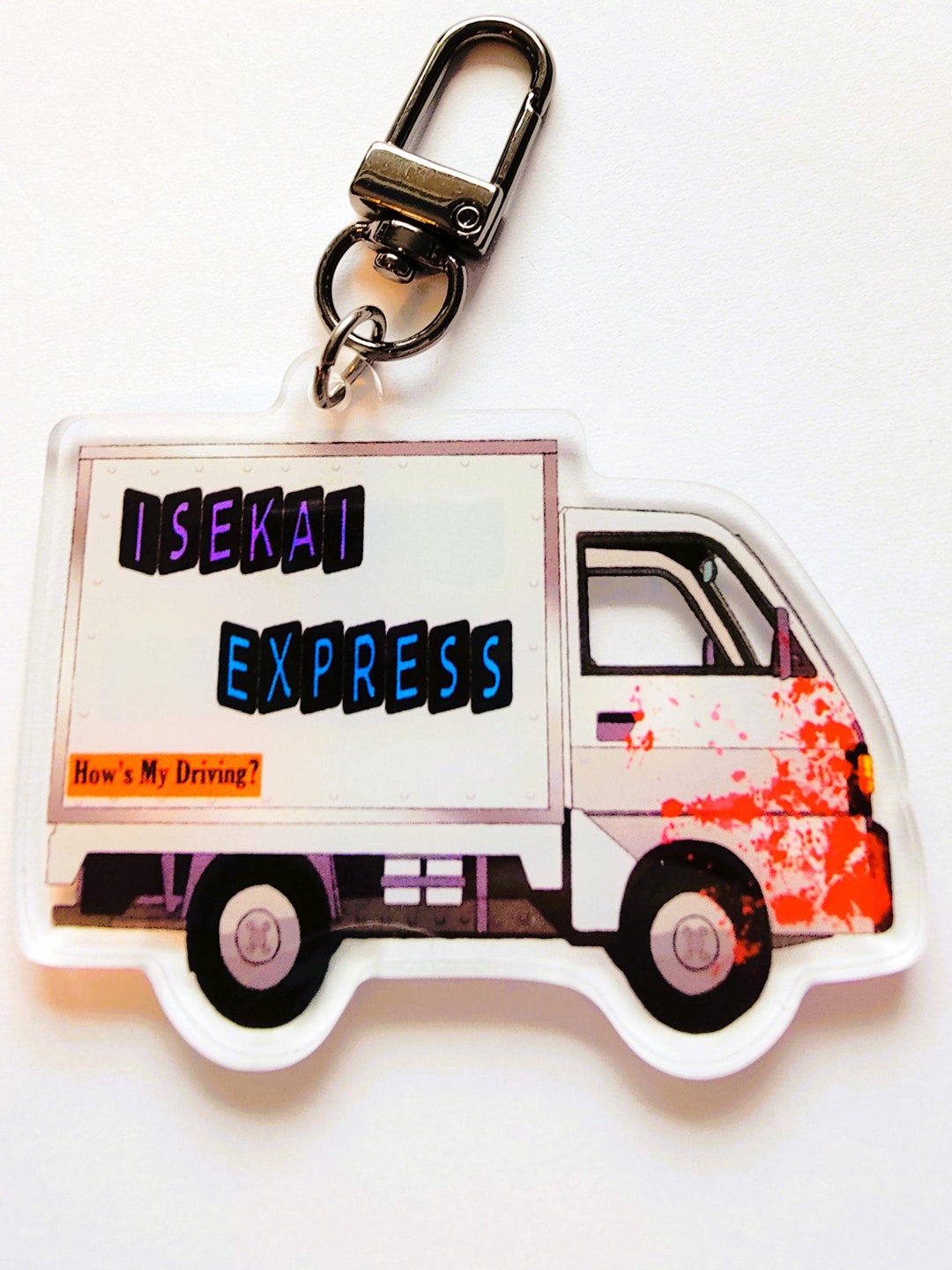 Truck-kun Isekai Express Keychain Charm - Etsy