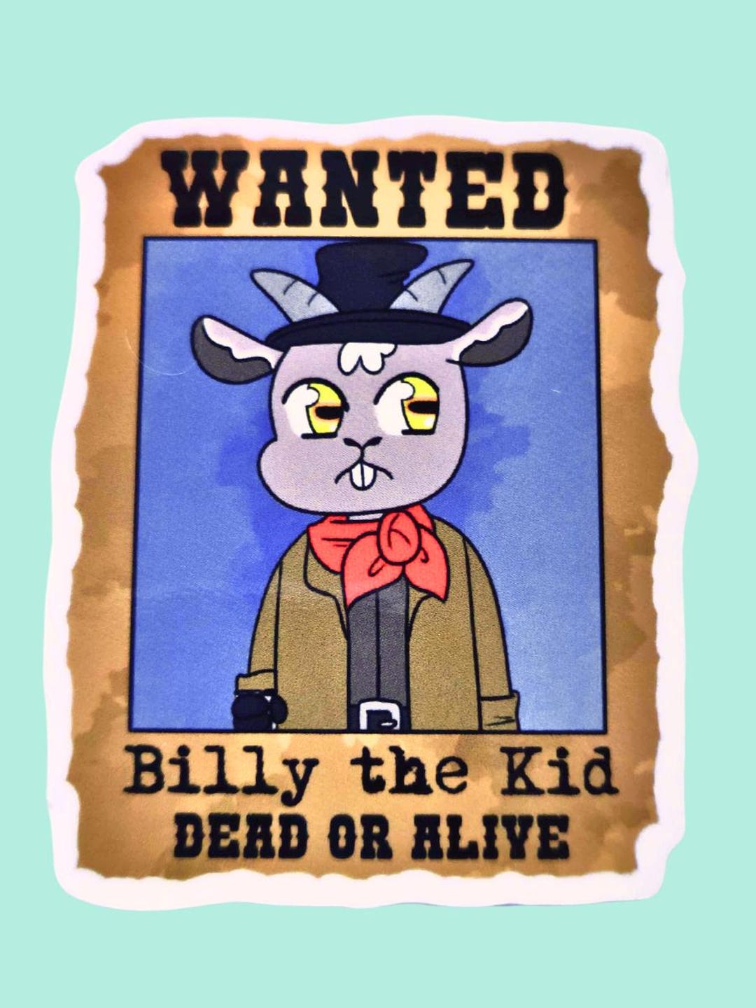 Billy Goat Sticker Billy the Kid Goat Sticker - Etsy