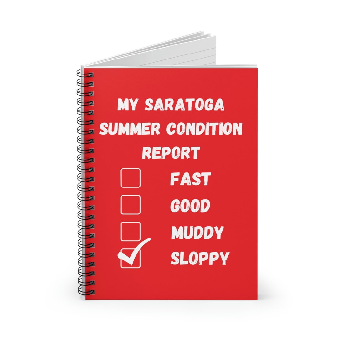 My Saratoga Summer Condition Report Graphic Print Spiral Etsy
