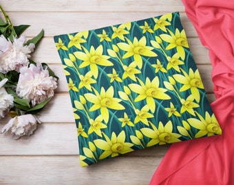 Floral Charm with Decorative Cushion Covers - Lily, Daffodil, Lotus, Begonia, Poppy - Perfect for Home Decor & Housewarming Gift