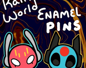 Rain World Iterator Enamel Pins /// Five Pebbles, Looks To The Moon, Seven Red Suns, No Significant Harassment, Sliver of Straw