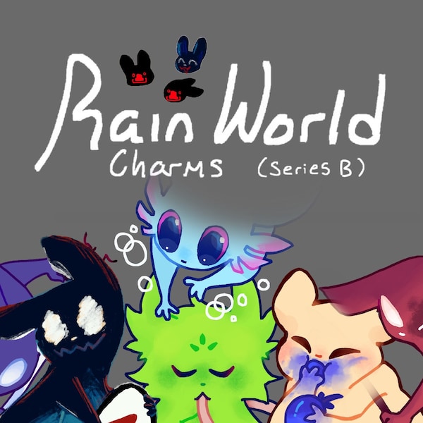 Rain World Downpour Acrylic Charms (Series B) /// Gourmand, Artificer, Rivulet, Spearmaster, Saint, Enot