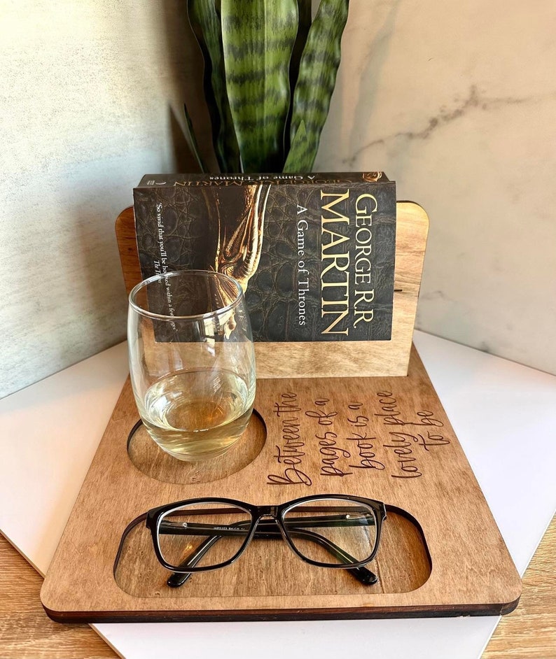 Wooden Book Stand Book Holder Coffee Table Book Marker Etsy