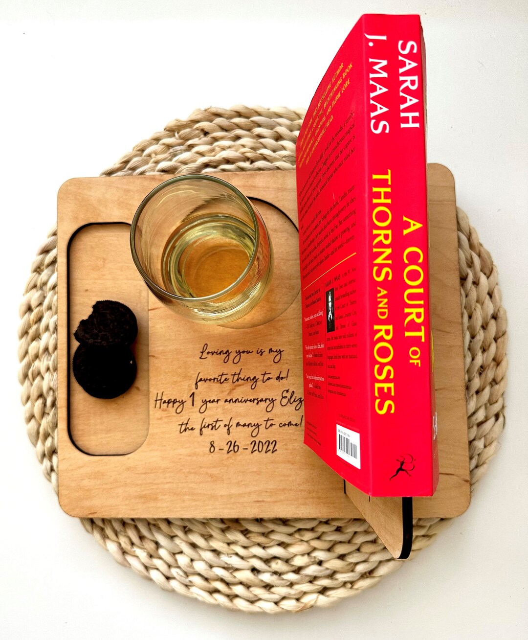 CUSTOM MESSAGE Book Stand Personalized Wooden Book Stand Book Mark Book