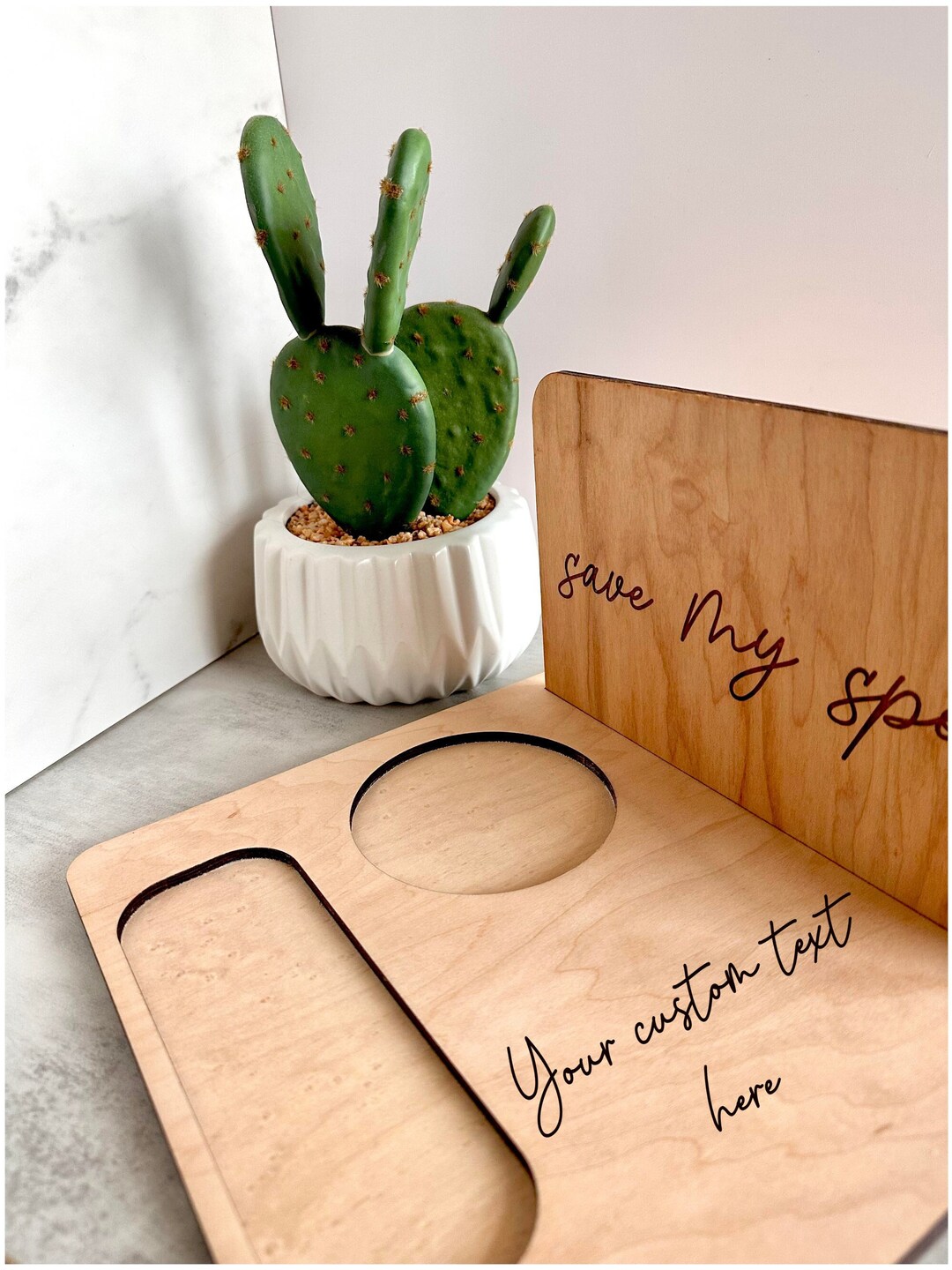 CUSTOM MESSAGE Book Stand Personalized Wooden Book Stand Etsy
