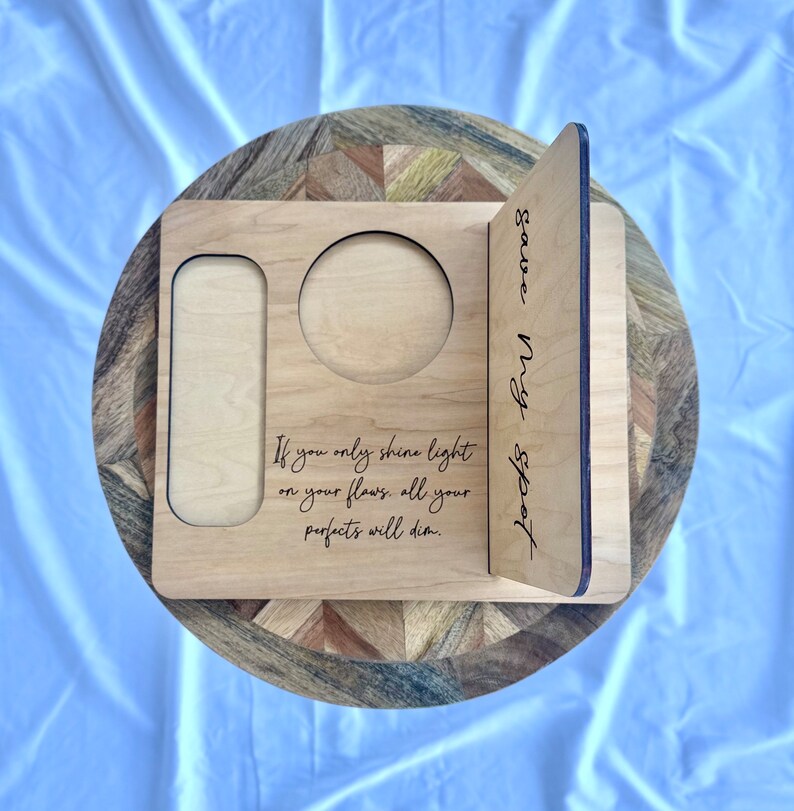 CUSTOM MESSAGE Book Stand Personalized Wooden Book Stand Etsy