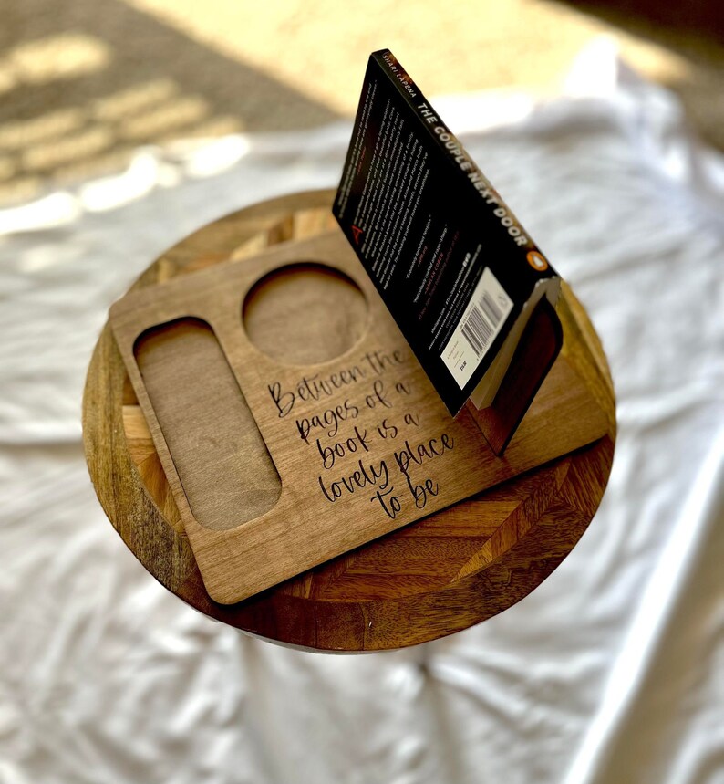 Wooden Book Stand Book Holder Coffee Table Book Marker Etsy