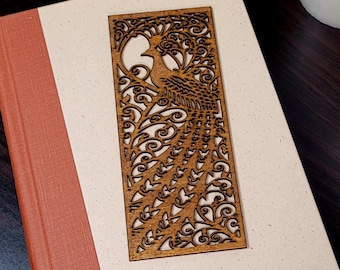 Wooden Bookmark | Peacock Book Mark | Book Lover | Bookworm | Book Lover Gift | Elegant Bookmark | Reading Accessory | Handmade Bookmark