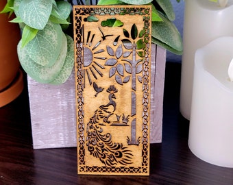 Wooden Bookmark | Peacock Book Mark | Book Lover | Bookworm | Book Lover Gift | Elegant Bookmark | Reading Accessory | Handmade Bookmark