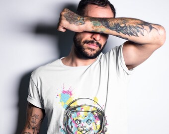 Astronaut Cat in space