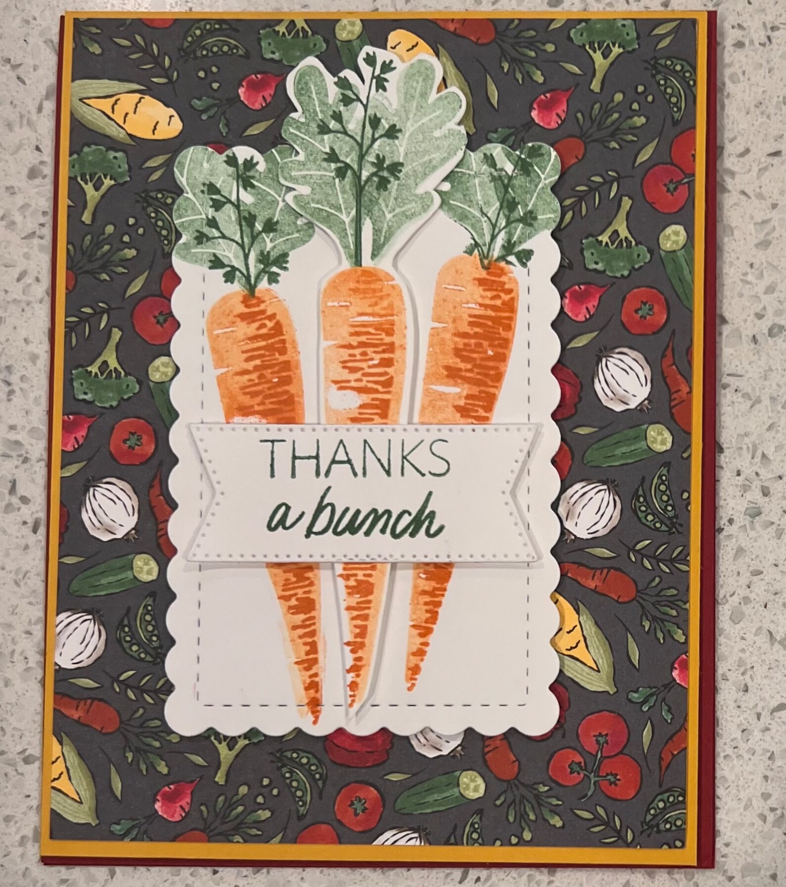 Thanks a Bunch Handmade Thank You Card - Etsy