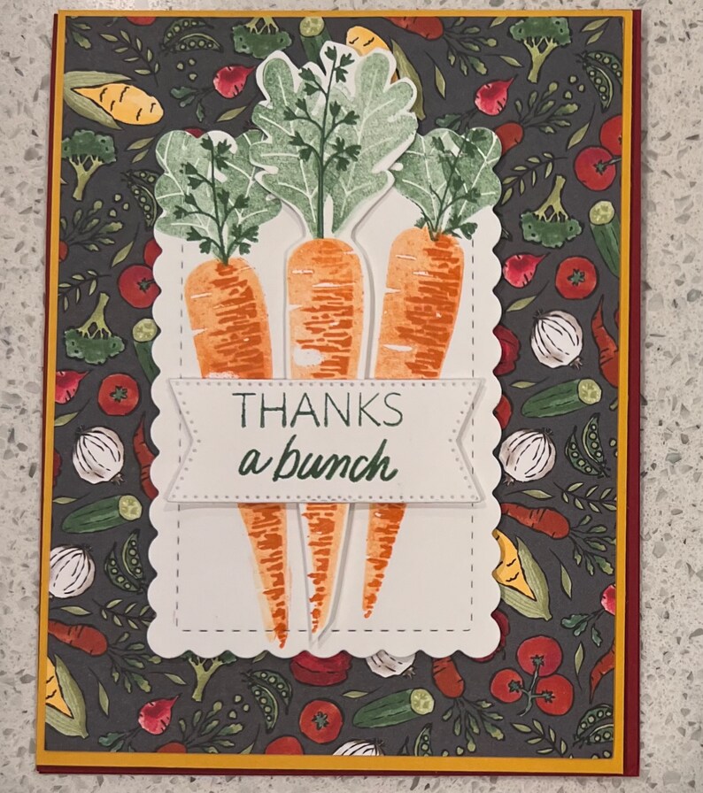 Thanks a Bunch Handmade Thank You Card - Etsy