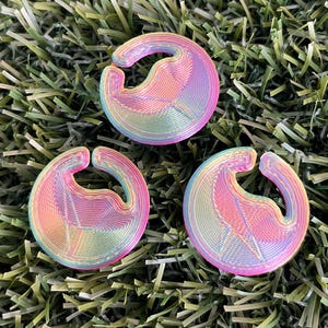 Paquete de 3 monedas de 25 centavos de Aldi para llavero: portamonedas para carrito de la compra desmontable y liviano