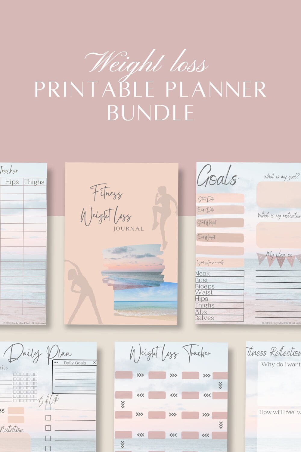 Amazon.com : 80 Pages Weekly Health Workout Tracker Journal