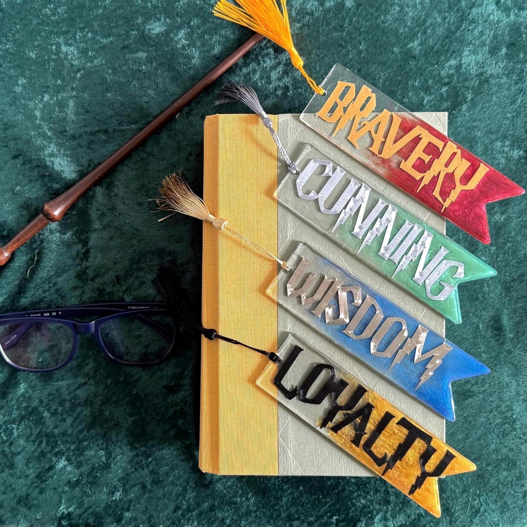 Wizard House Resin Bookmarks | Handcrafted Resin Epoxy | Magic | Gift ...