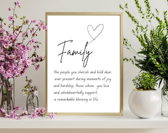 Familie / Familie / Familie / Familie / Zuhause - Wanddekoration (Digitaler Download)