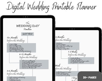 Wedding Planner | Engagement Gift| Wedding Scrapbook | Wedding Printable Planner |Gift For Brides |Wedding Checklist | Wedding Organizer |