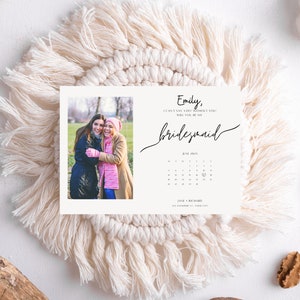 Shedar Will You Be My Bridesmaid Card|  Bridesmaid Proposal Cards| Photo Bridesmaid Proposal Card Template|  Bridesmaid Proposal