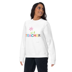 Teacher Unisex Premium Sweatshirt, Teacher Mrs Sweatshirt, Cute Teacher Sweatshirt, Teacher Appreciation Sweatshirt, Gift for Teacher.