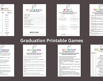 2026年卒業パーティーゲーム：印刷可能なゲームセット（PDF）