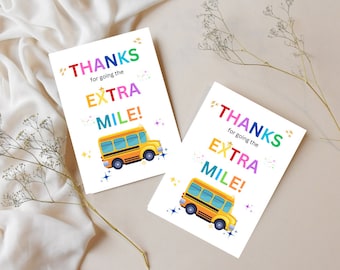 Bus Driver Appreciation Card: Thank You Gift