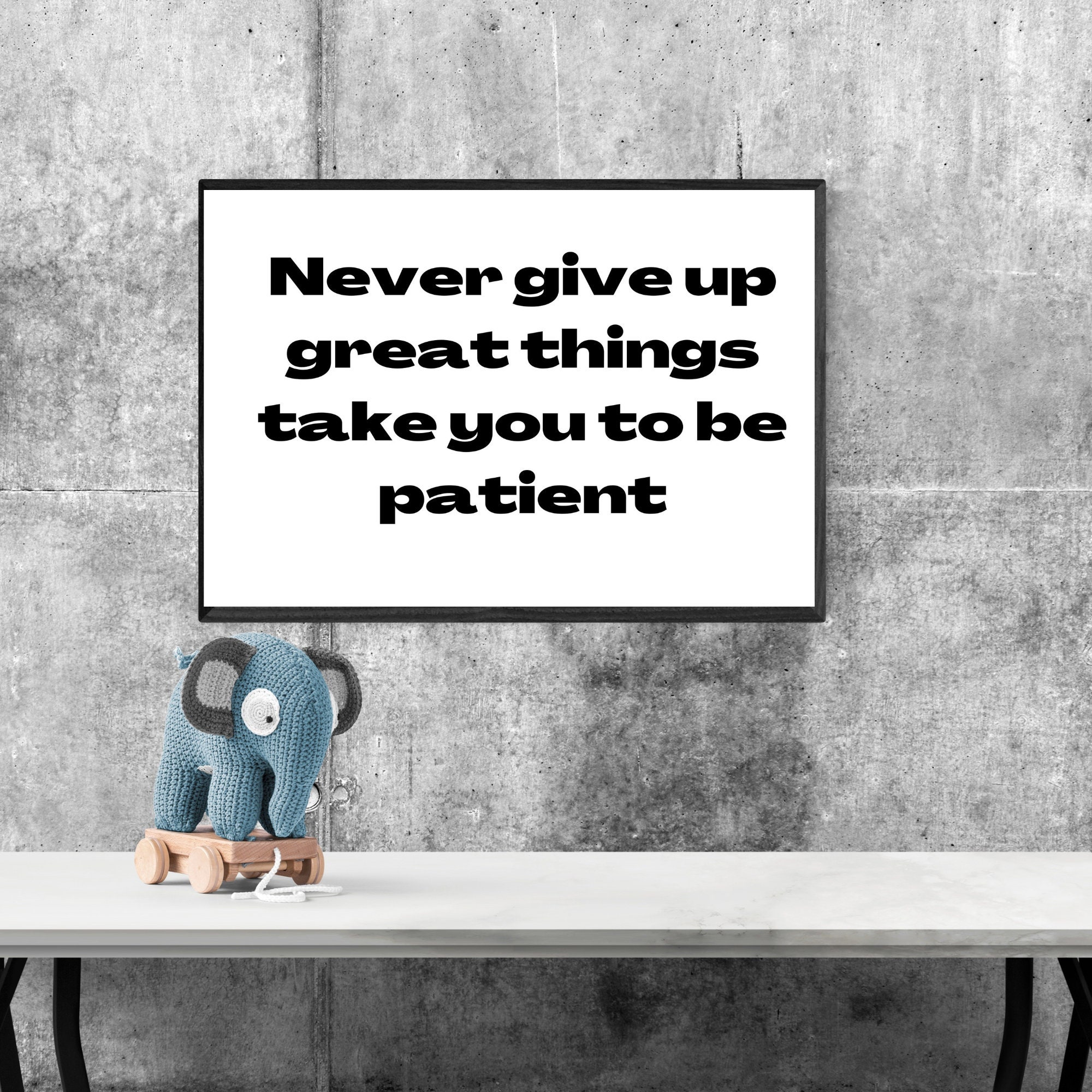 Never Give up Printable Wall Art | Inspirational Quotes|downloadable ...