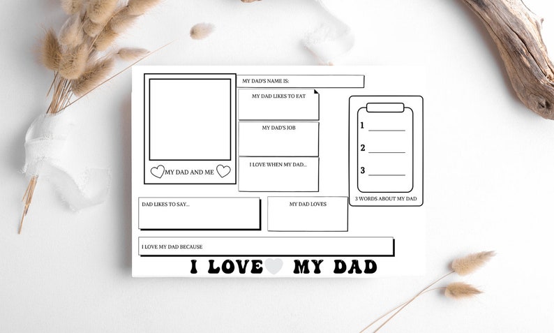 All About My Dad Printable, Fathers Day Gift From Kids Interview, Dad ...