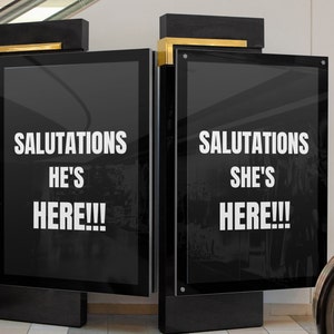 His And Hers Salutations Quote Wall Art| Printable Wall Art | Wall Decoration | Home Decor | Inspirational Quotes  | Motivational Quotes