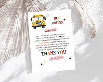 Bus Driver Appreciation Card: Thank You Gift