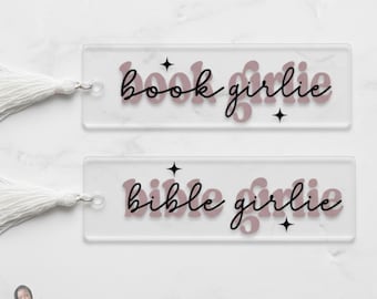 Bladwijzer voor SVG | Book Girlie, ontwerp bijbelgirlie (digitale download)