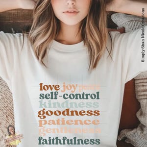 Fruit of the Spirit SVG | Retro Christian SVG Designs | Includes 2 svg and png Files | Perfect for Faith-Based Decor & Apparel
