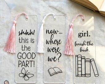 Acryl Lesezeichen SVG Bundle - Stilvolles DIY Lese Accessoire (Digitaler Download)