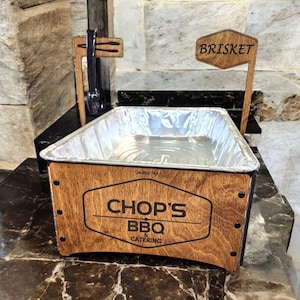 Folding Chafing 1/2 size pan holder customize with your logo!