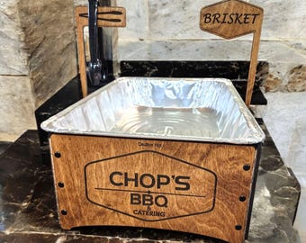 Folding Chafing 1/2 size pan holder customize with your logo!