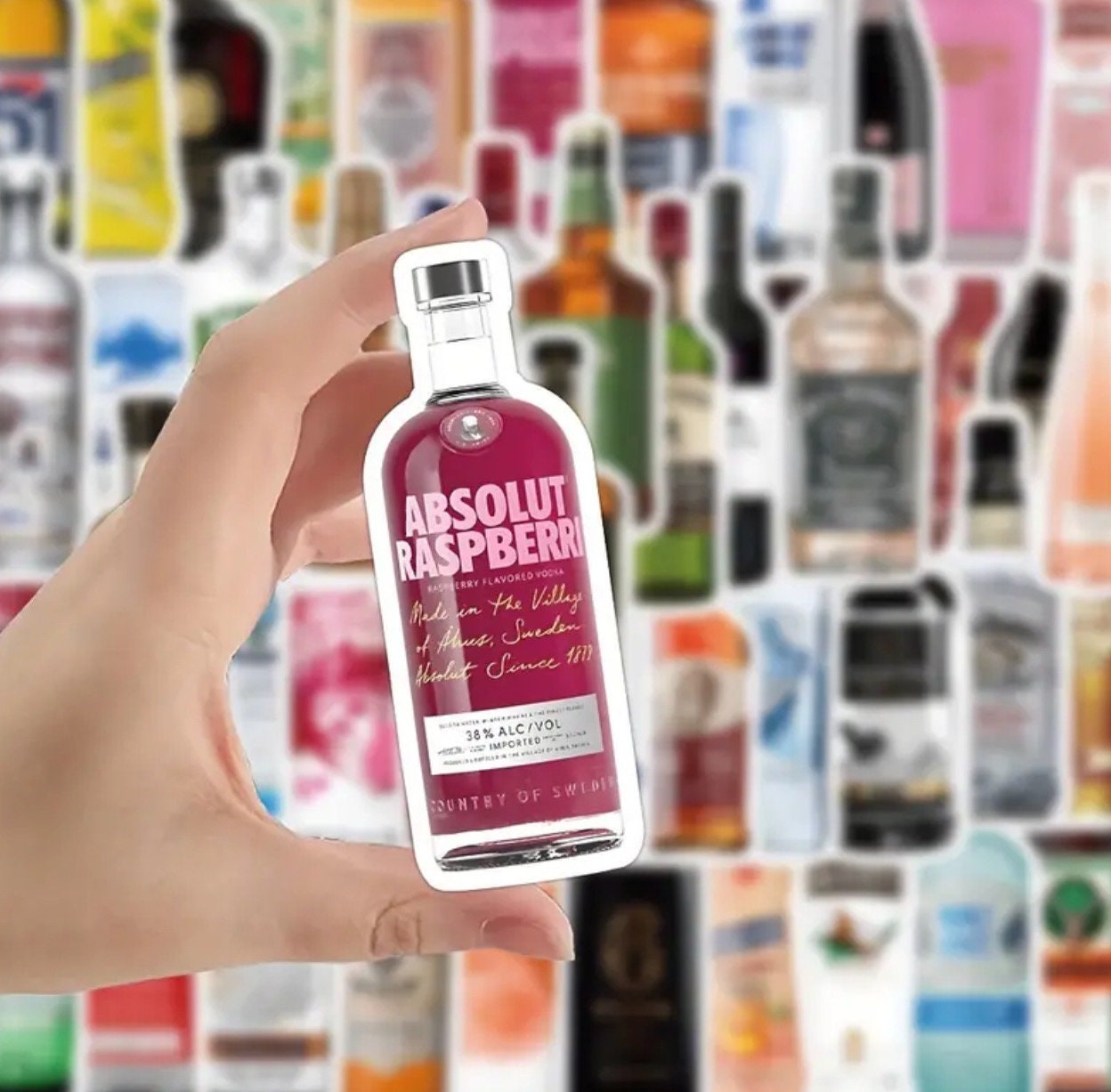 Alcohol Bottle Stickers Pack - Etsy