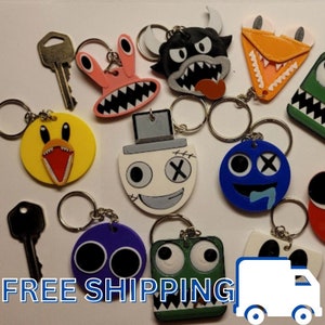 Rainbow Friends 3D Printed Keychains