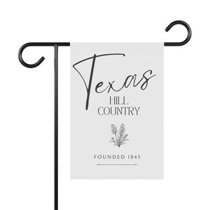 Texas Bluebonnet Garden Flag: Minimalist Hill Country Design image 3